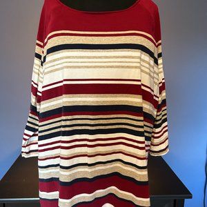 Christopher & Banks Striped Top  Size 2X